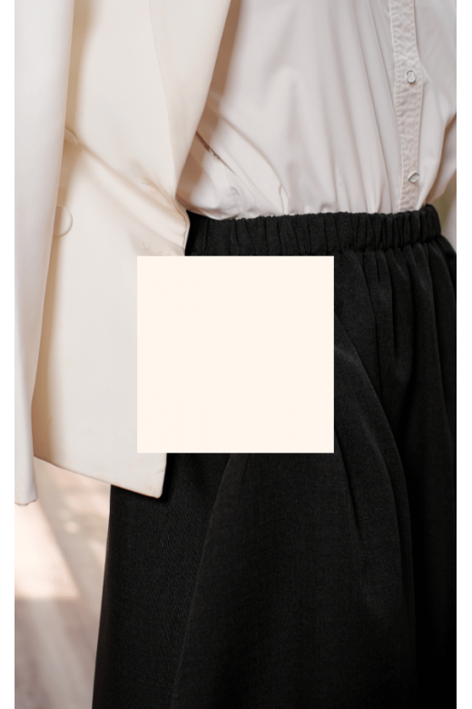 Sheinina Skirt - Rok Linen Black